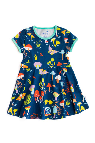 Merle Forest At Night Skater Dress Shortsleeve