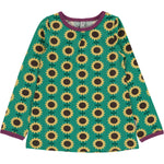 Maxomorra Sunflower A-line longsleeve top