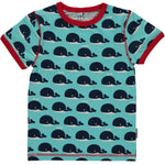 Maxomorra Whale Shortsleeve T-shirt