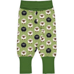 Maxomorra Sheep Green Rib Pants