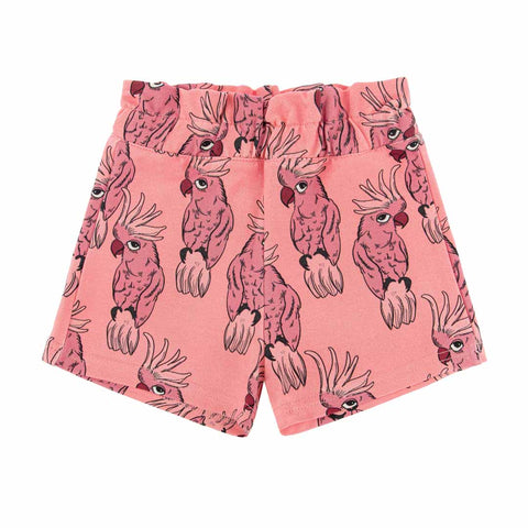 Dear Sophie Parrot Pink Paperbag Shorts