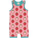 Maxomorra Strawberry Playsuit Short