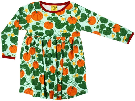 Duns Pumpkin Jade Twirly Dress Longsleeve