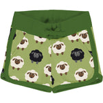 Maxomorra Sheep Green Runner Shorts Sweat