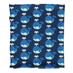 Maxomorra Whale Scarf Tube Velour