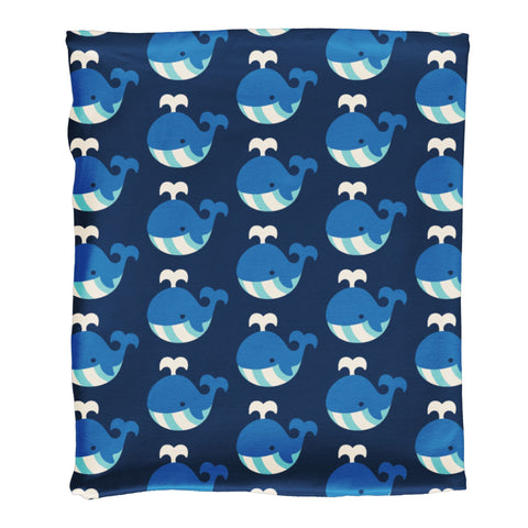 Maxomorra Whale Scarf Tube Velour