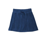 Maxomorra Navy Skirt Velour