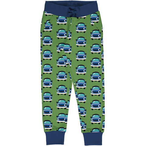 Maxomorra Blue Car Sweatpants