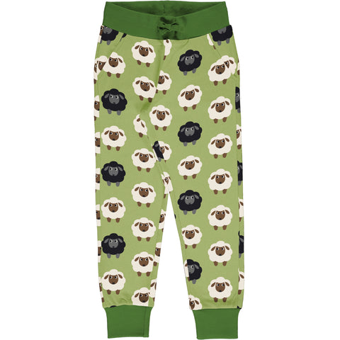 Maxomorra Sheep Green Sweatpants