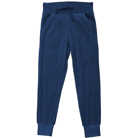 Maxomorra Navy Sweatpants Velour