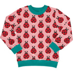 Maxomorra Ladybug Pink Sweatshirt