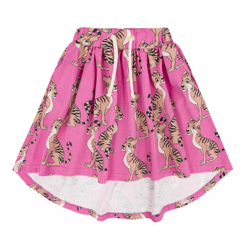 Dear Sophie Tiger Pink Midi Skirt