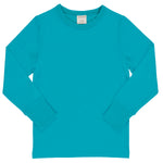 Maxomorra Classic Turquoise Top Longsleeve Solid