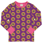 Maxomorra Garden Sunflower Top Longsleeve