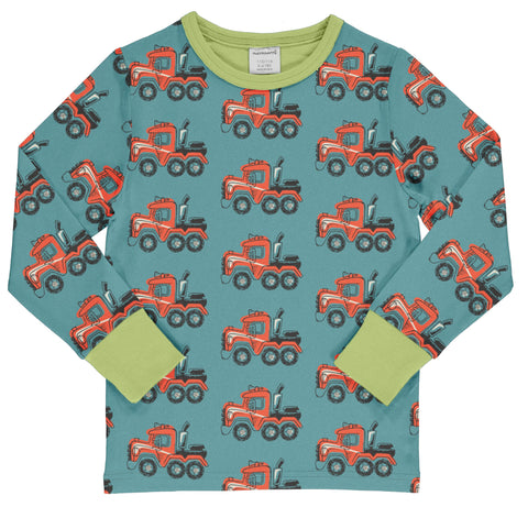 Maxomorra Highway Truck Top Longsleeve