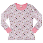 Meyaday Coral and Seal Woman Top Longsleeve