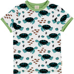 Maxomorra Turtle Tide Top Shortsleeve