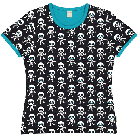 Maxomorra Skeleton Shortsleeve Top adult