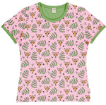 Meyaday Giraffe Gardens Top Shortsleeve Woman