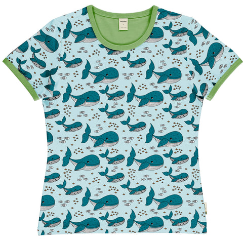 Meyaday Whale Waters Top Woman Shortsleeve