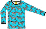 Duns Zebra Turquoise Adult Longsleeve Top