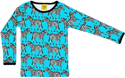 Duns Zebra Turquoise Longsleeve Top