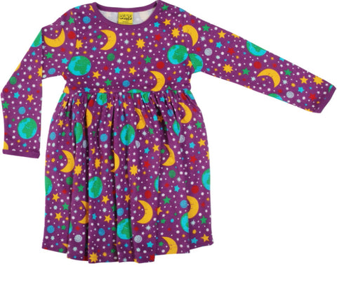 Duns Mother Earth Violet Dress Longsleeve Twirly