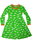 Moromini Duck Pond Green Dress Twirly Longsleeve