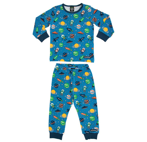 Villervalla Space Pyjama Set Mid Marine