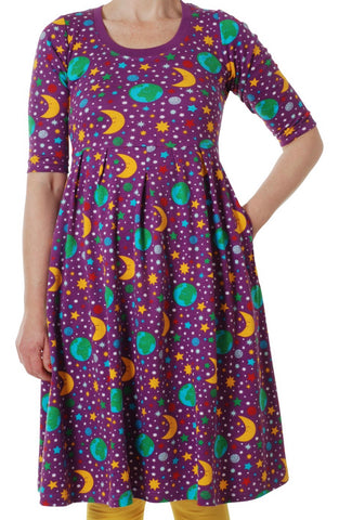 Duns Mother Earth Violet Dress Mummy with scooped neckline