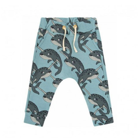 Dear Sophie Narwhal blue pants