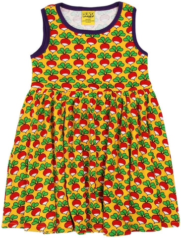 Duns Radish Yellow Sleeveless Dress Twirly