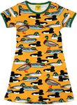 Duns Duck Yellow Mustard Mummy A-line Dress Shortsleeve