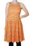 Duns Boat Orange Dress Sleeveless Mummy Twirly