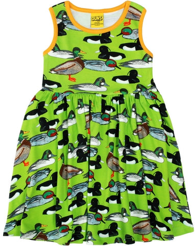 Duns Duck Pond Green Dress Sleeveless Twirly