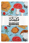 Duns Sunflower and Mushroom Blue Bedding Junior