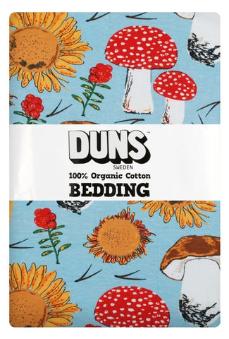 Duns Sunflower and Mushroom Blue Bedding Junior
